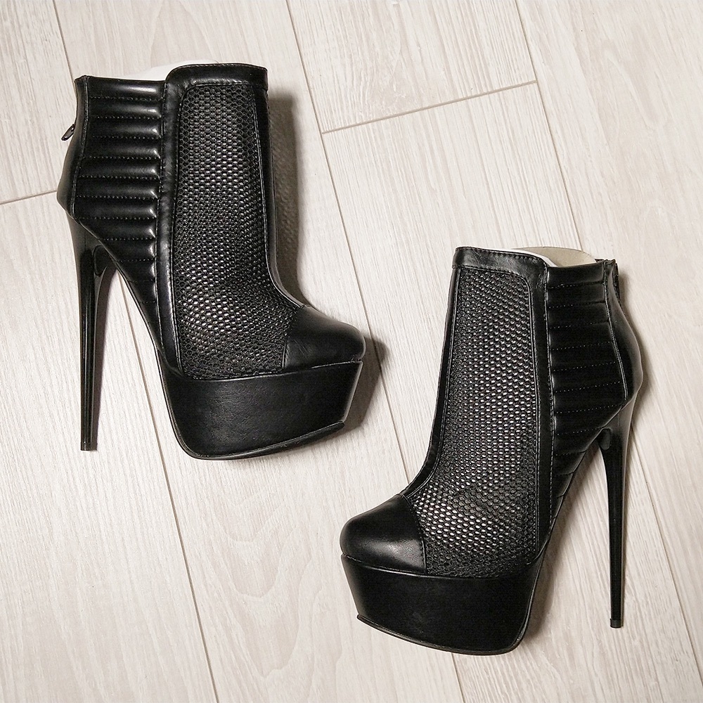 Mesh Stiletto Heels